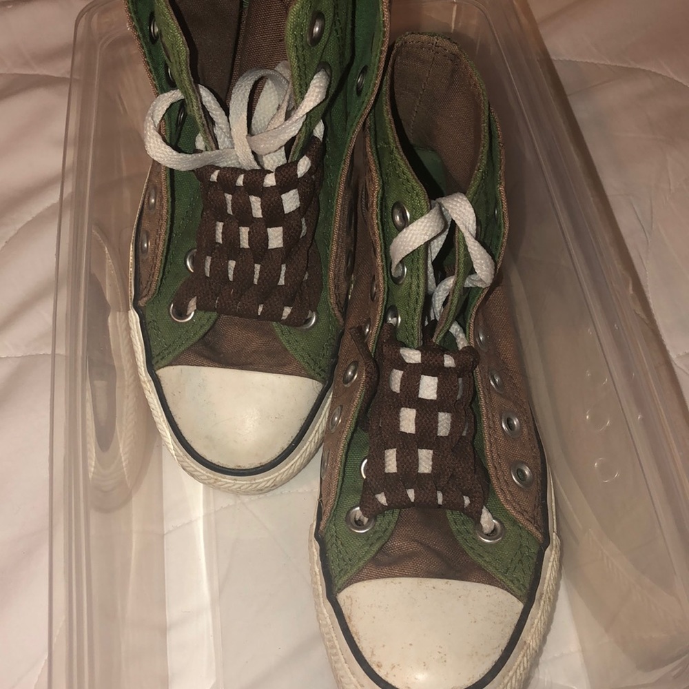 CONVERSE Double layer green and brown